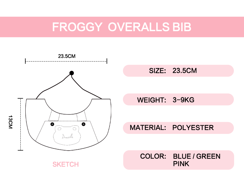 Froggy Overalls Bib
