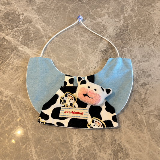 Moo Moo Denim Bib
