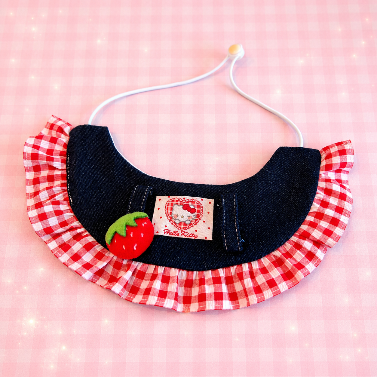 Strawberry Ruffle Bib