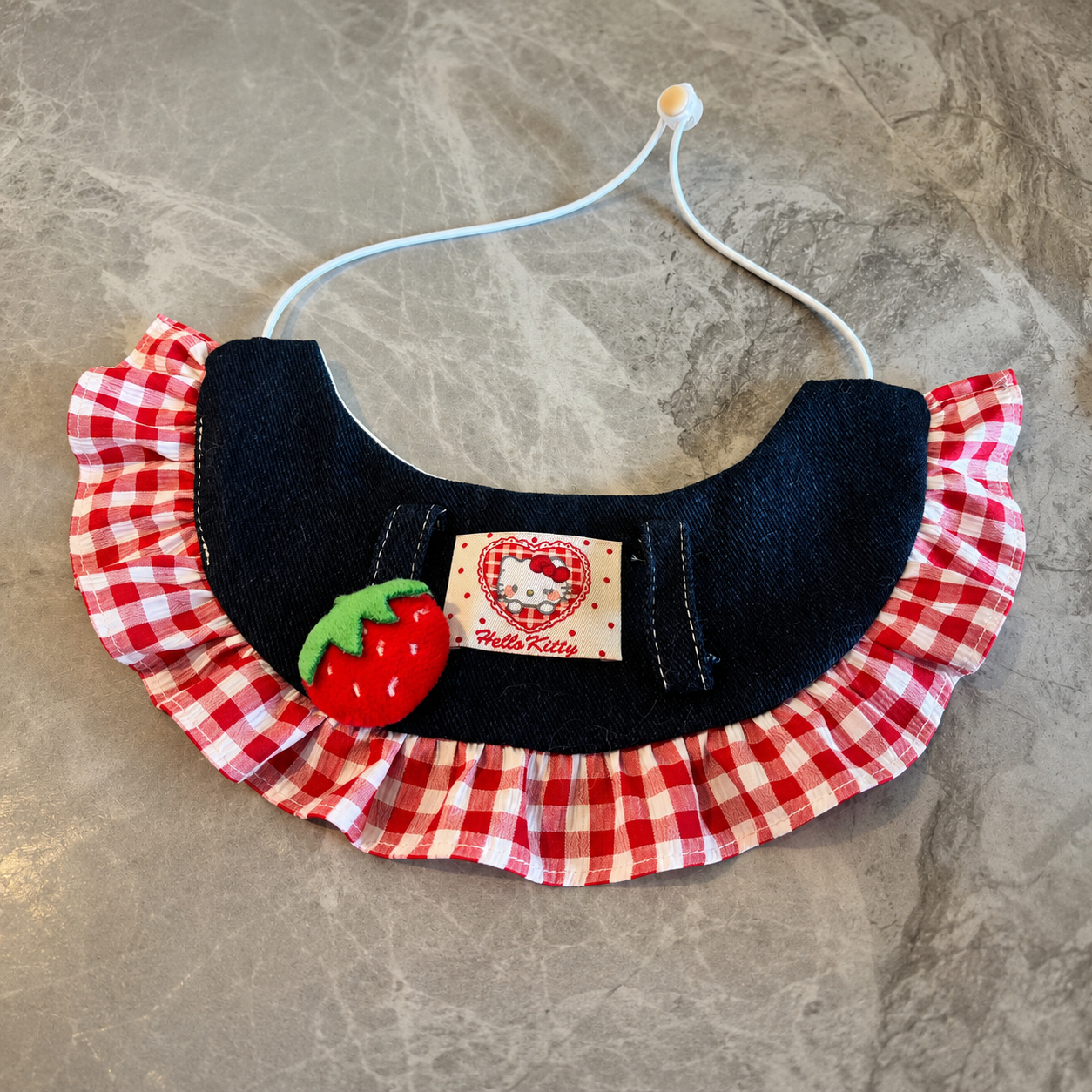 Strawberry Ruffle Bib